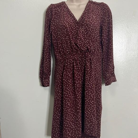MADEWELL POLKA DOT SILK MINI DRESS SIZE 0 - Picture 2 of 11